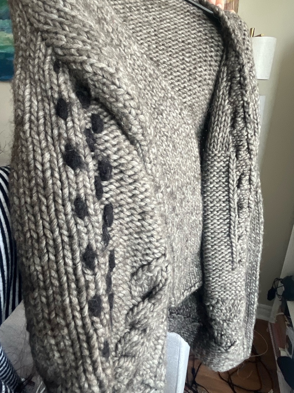 Holt Renfrew winter wool cardigan - Picture 4 of 4